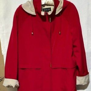 Braetan Womens Vintage Red Lightweight Hooded Jacket Size 6/8